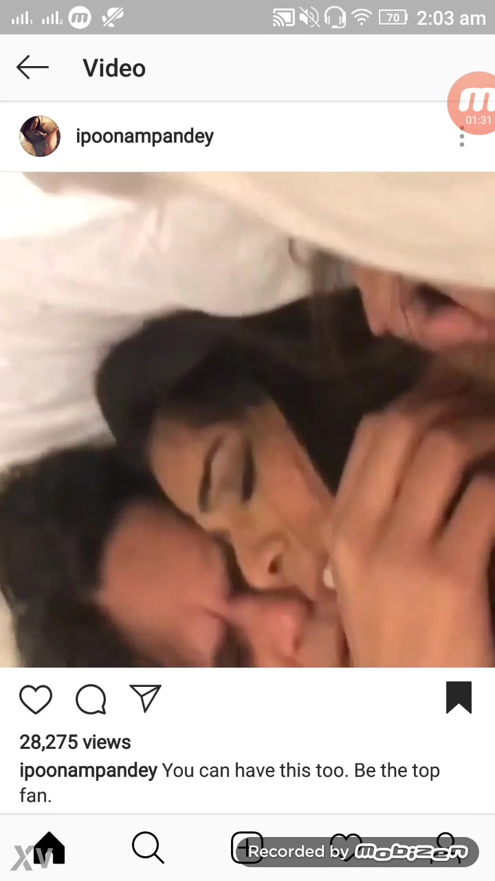 Poonam pandey leaked sex tape fucking boyfriend!