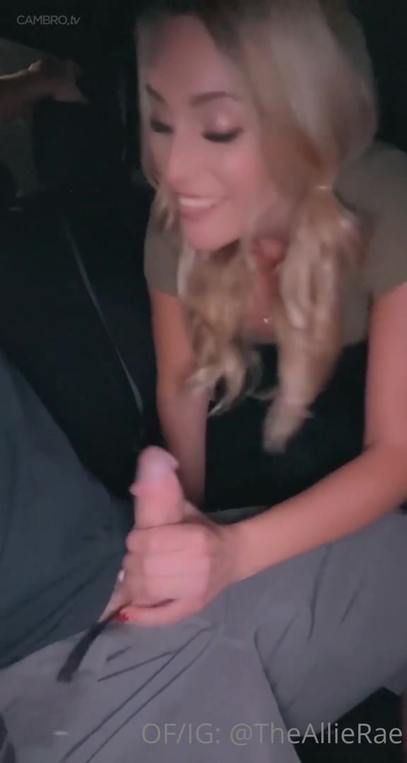 TheAllieRae porn video blowjob in the car