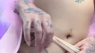 Bigcatmia Porn Video Nude Licking Pussy!