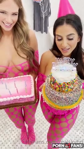 Sky Bri onlyfans video fucked threesome with Lena The Plug